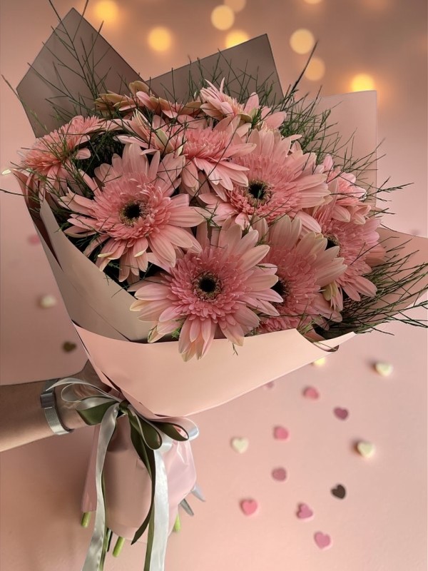Pembe Gerbera Buketi